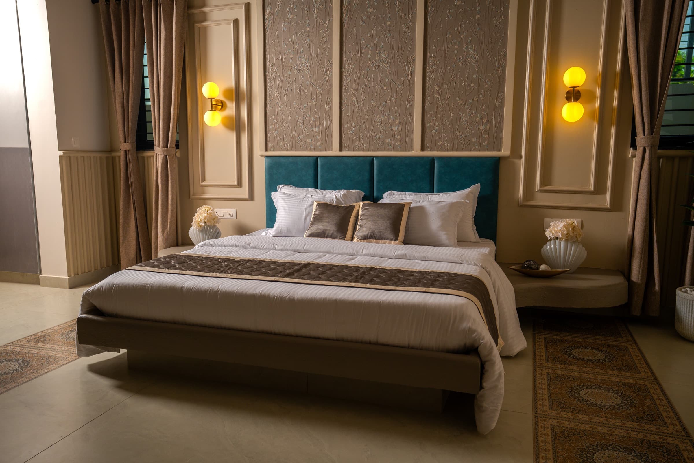 Calm bedroom with a soft neutral palette